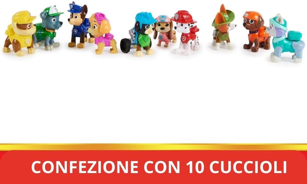 Spin Master - Paw Patrol : Confezione Regalo 10 Personaggi