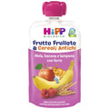 Hipp - Frutta Frullata Mela, Banana E Lampone Con Farro: Confezione 90 gr