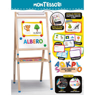 Lisciani - Montessori Lavagnona in Legno Cresce Con Te