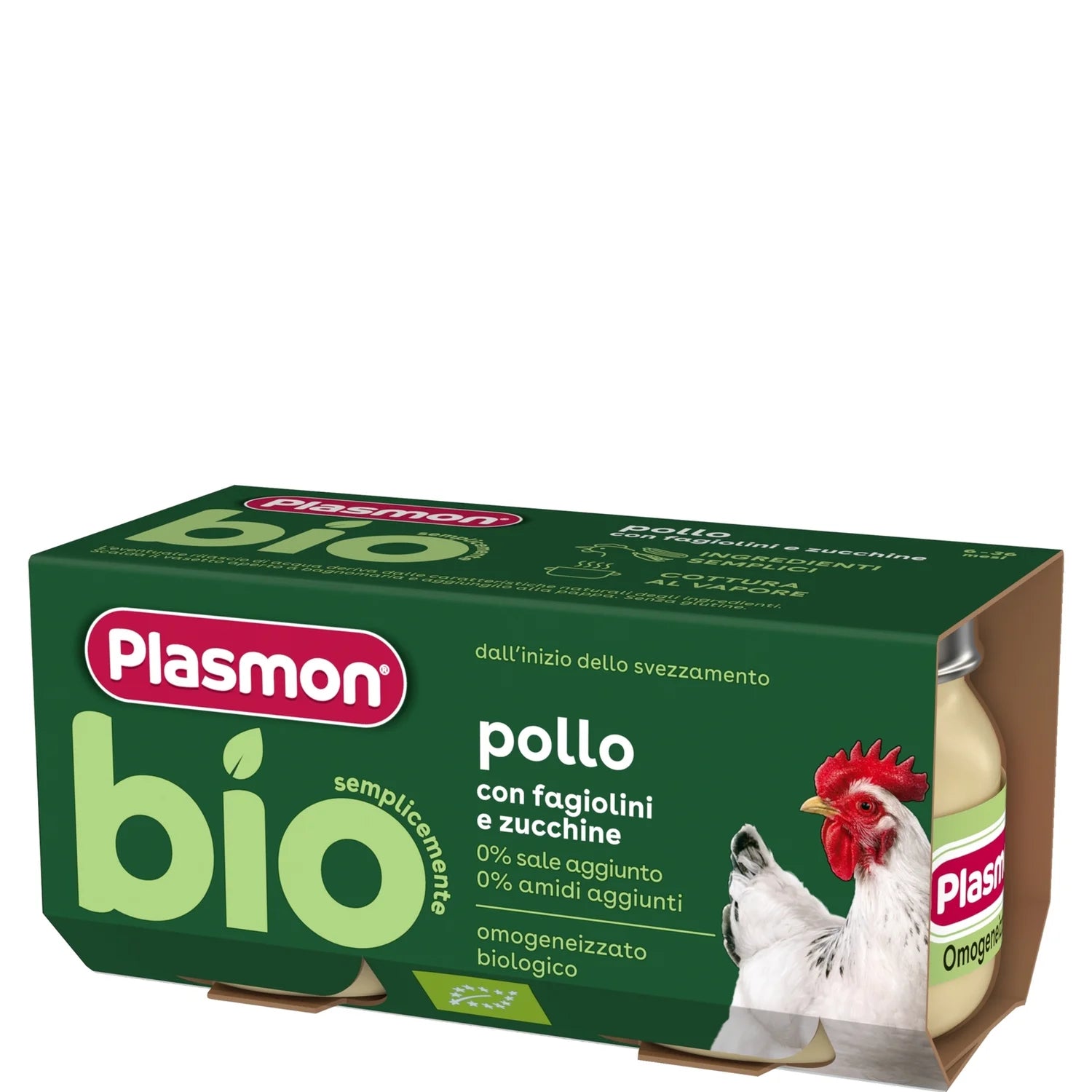 Plasmon - BIO Omogeneizzato Carne Pollo: Confezione 2x80 gr