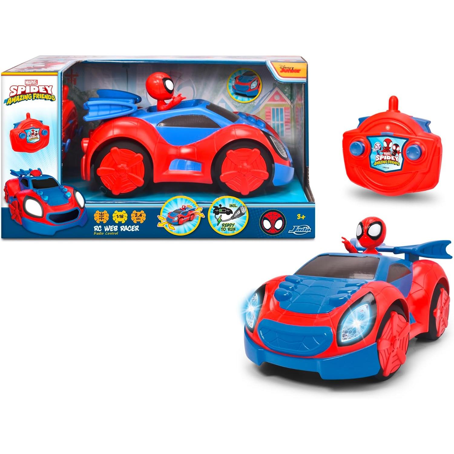 Simba - Jada Spidey Radiocomandato Web Crawler 17 CM