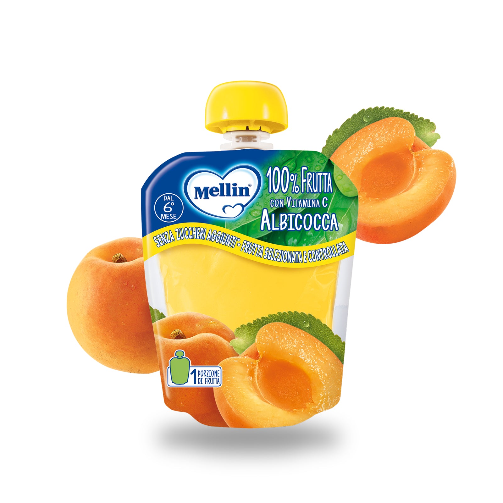 Mellin - Pouch Albicocca: Confezione 90 gr