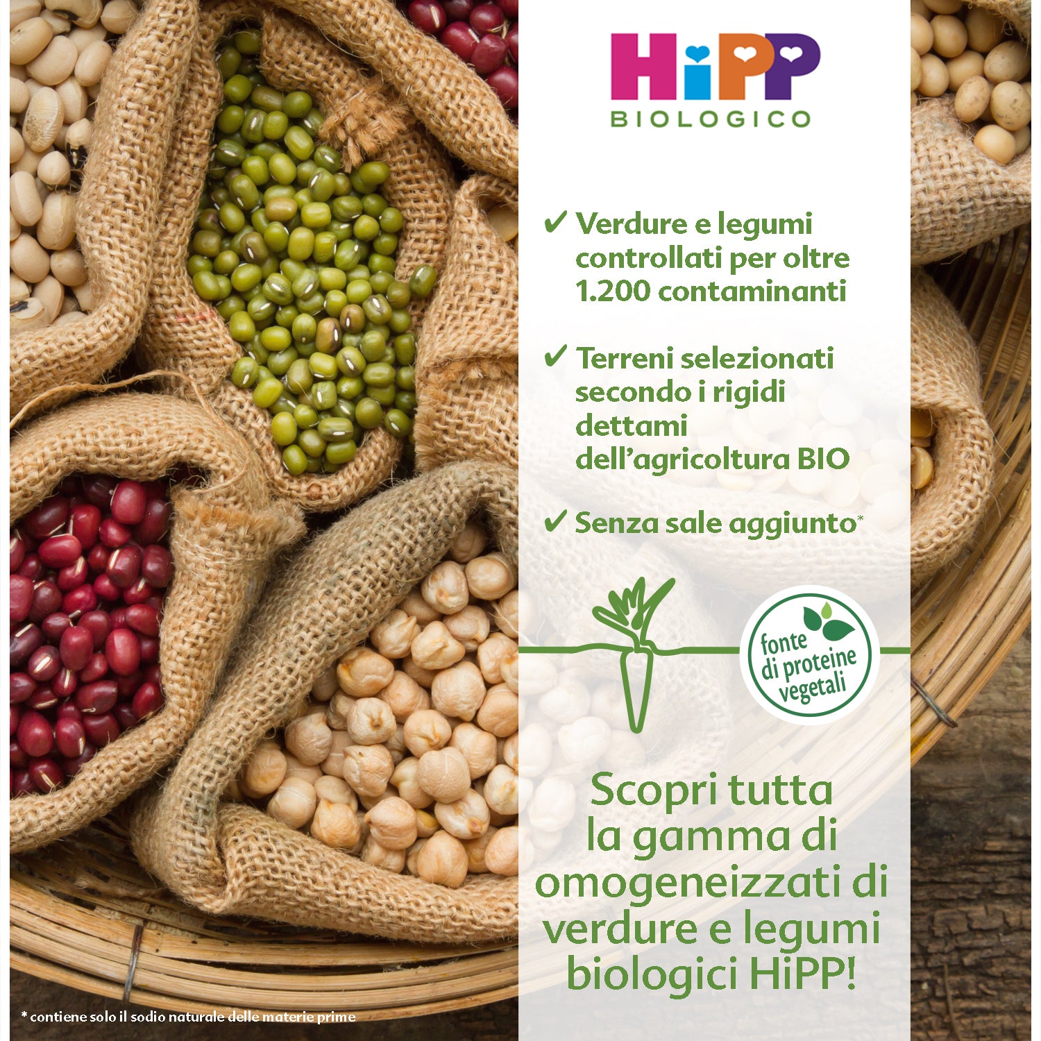 Hipp - Omogeneizzato Legumi Carote E Ceci: Confezione 2x80 gr