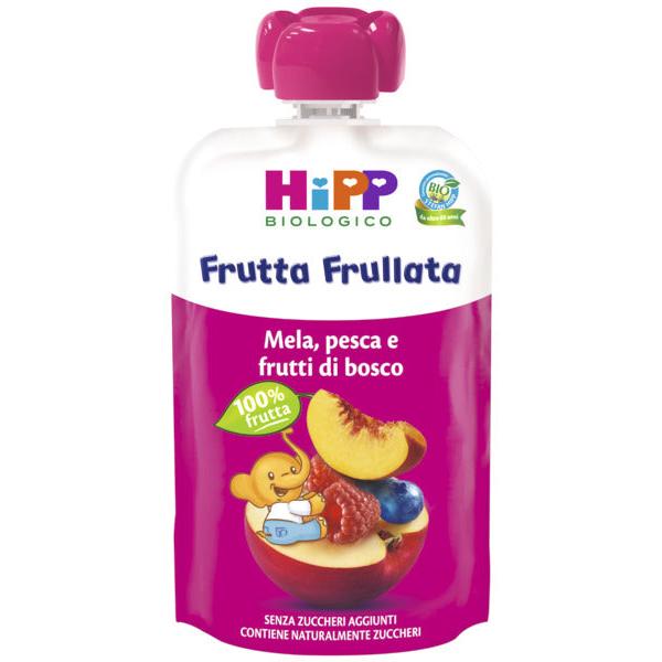 Hipp Fruit Smoothie Apple Peach And Wild Berries 90gr