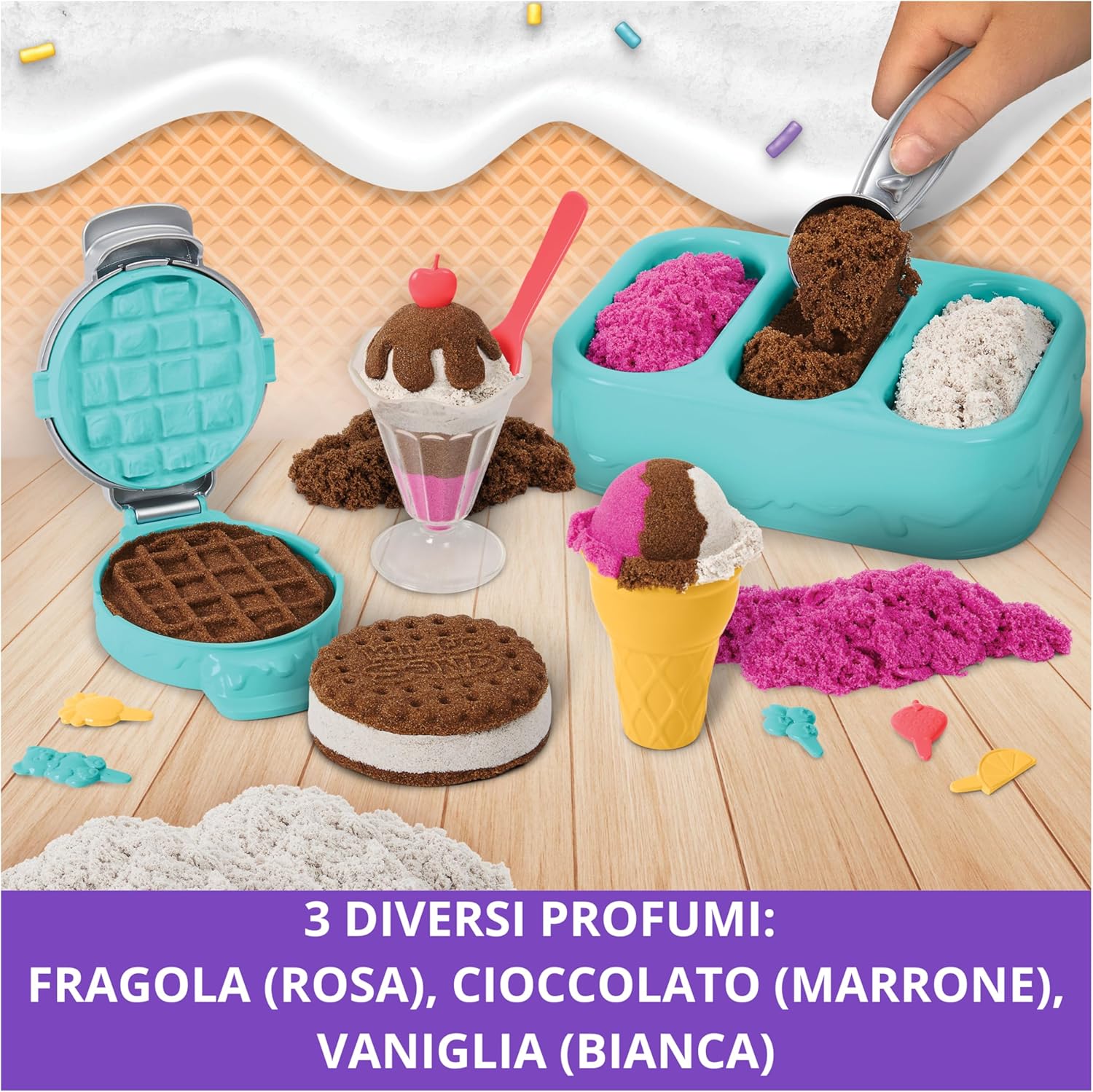 Spin Master - Kinetic Sand playset Gelati Deliziosi