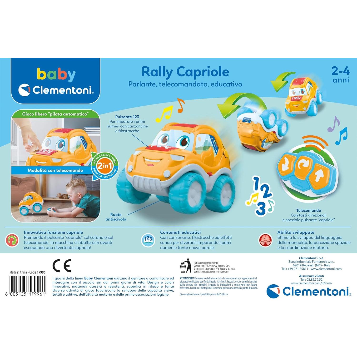 Clementoni - Rally Capriole Macchinina Telecomandata 17996