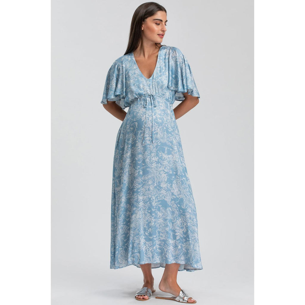 VALENTINA QD31 - Maxi Abito Premaman Stampato