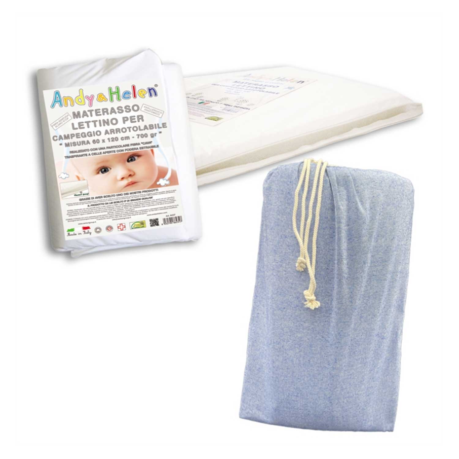 Andy & Helen - Materasso Letto Da Campeggio Arrotolabile Con Borsa