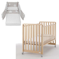 Azzurra Design - Lettino Glam  9 In 1 + Materasso + Completo Piumone Glam