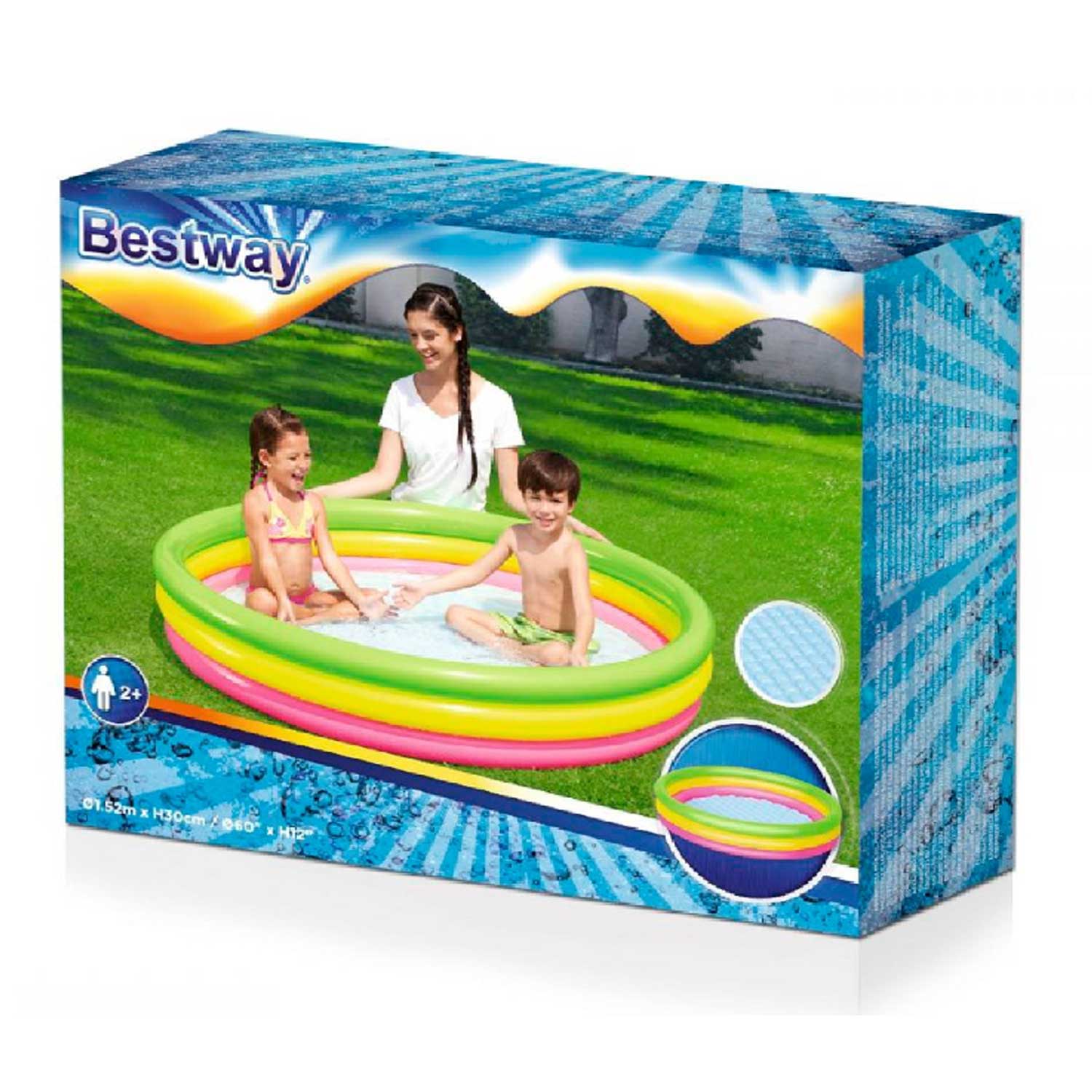 Bestway - Colored Inflatable Pool 152 x 30 cm