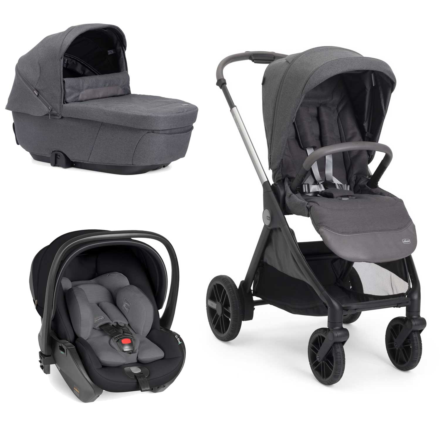 Chicco - Trio Bellagio 2.0 Comfort Con Seggiolino Auto First Seat Recline