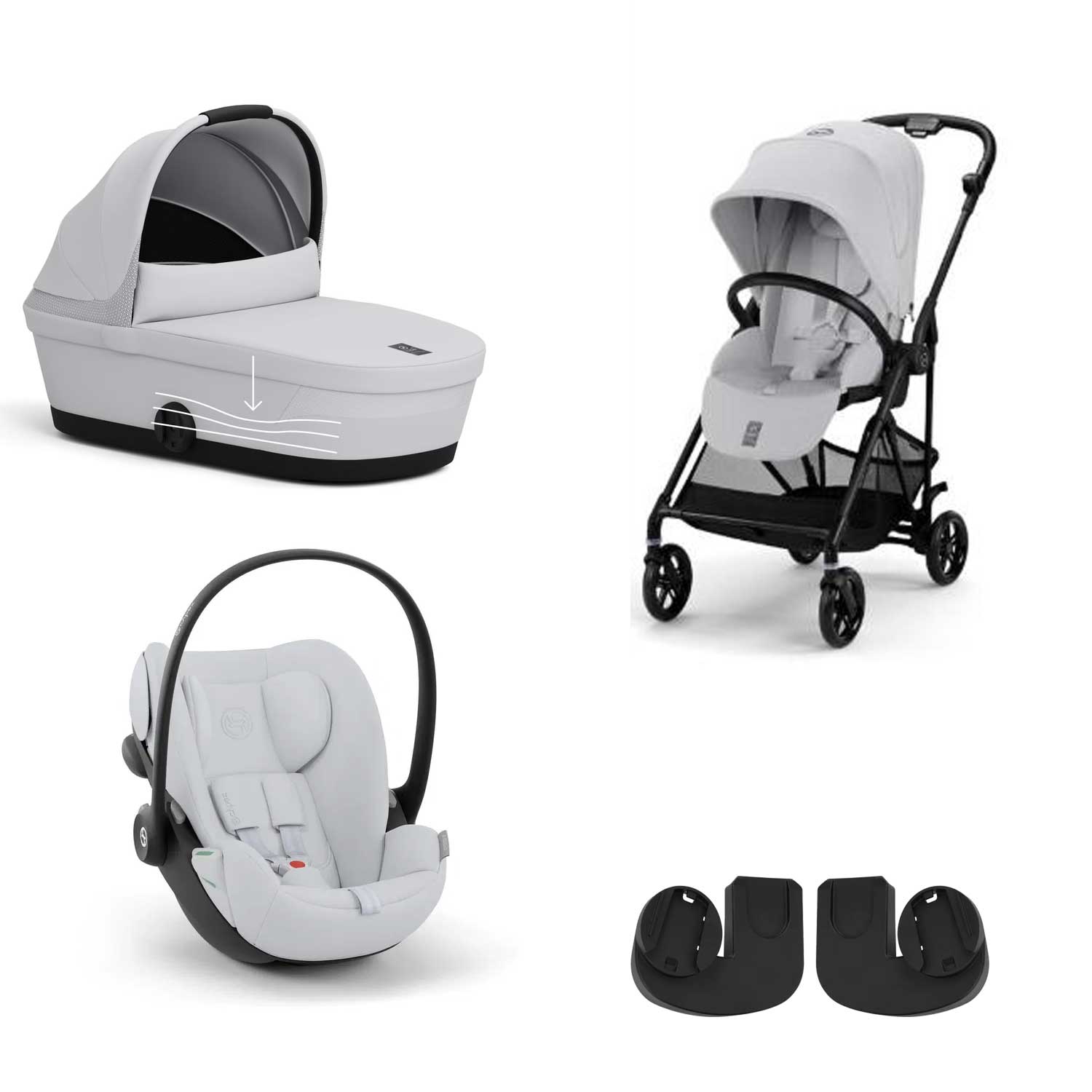 Cybex - Trio Melio Carbon con Cloud G Isize