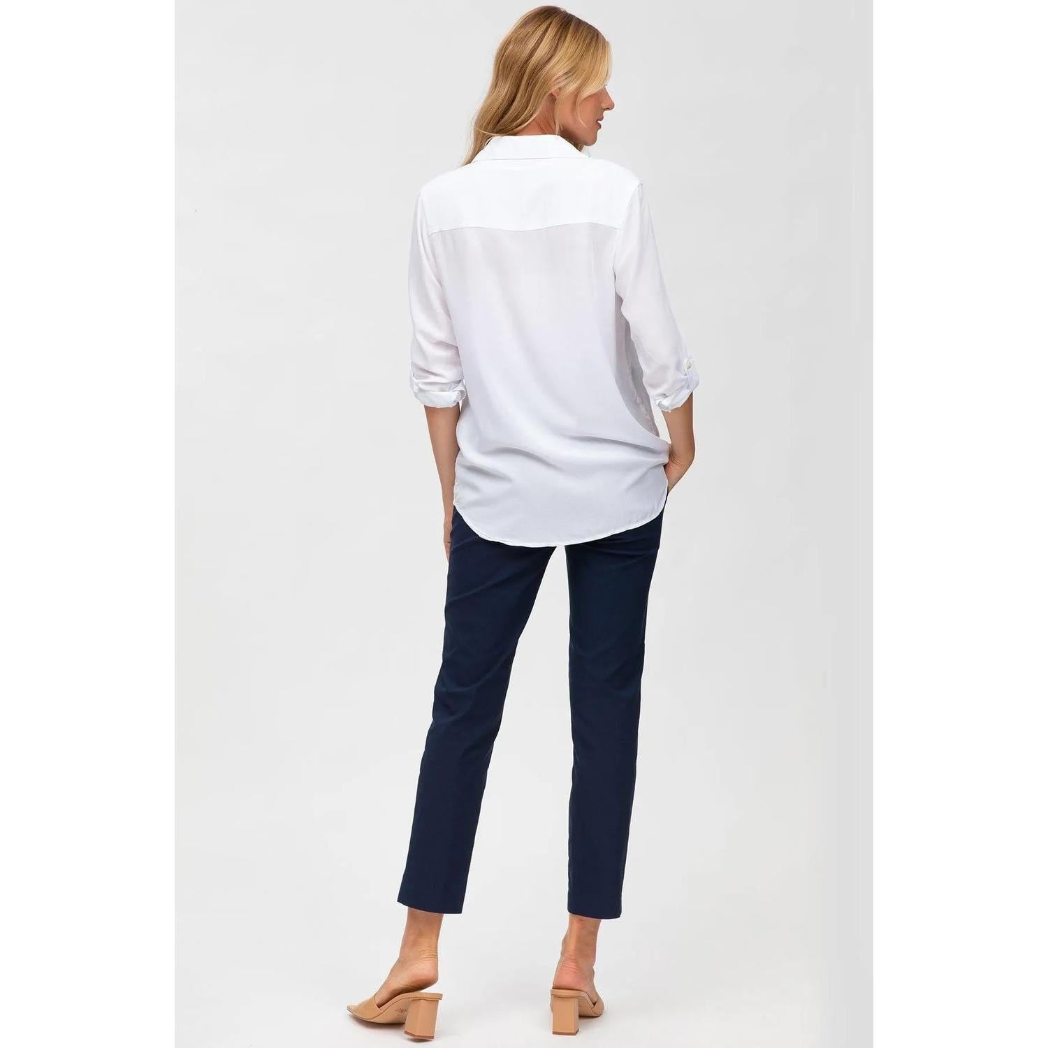 ELWOOD - Pantaloni Premaman Elasticizzati Blu