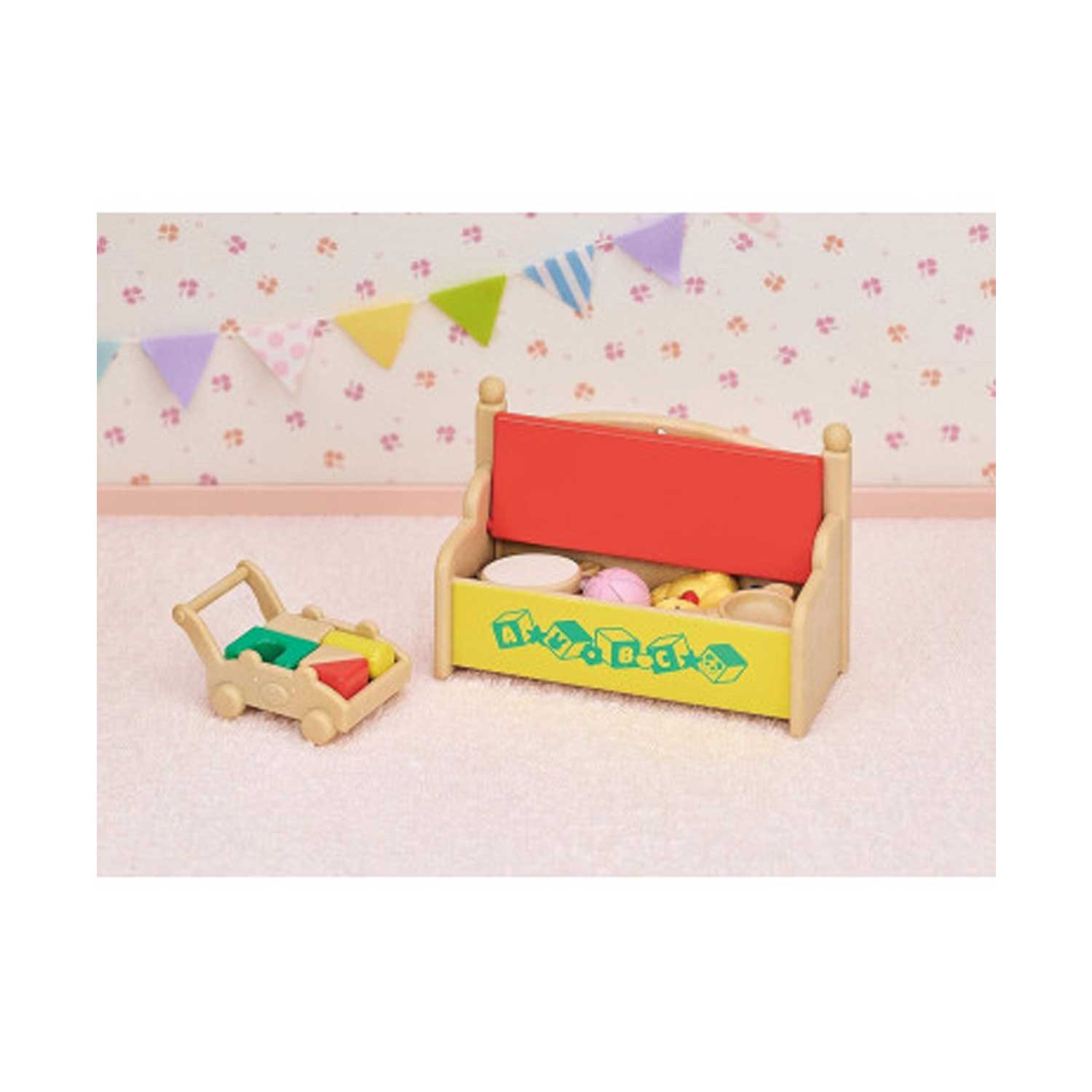 Epoch - Sylvanian Families: Scatola Dei Giochi Per Bebè Coniglio Neve E Bebè Panda