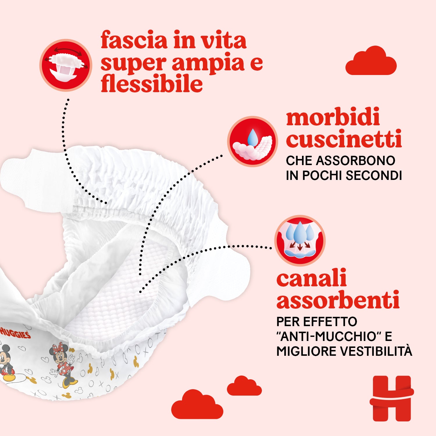 Huggies - Little Movers Pannolini taglia 4 50 pezzi