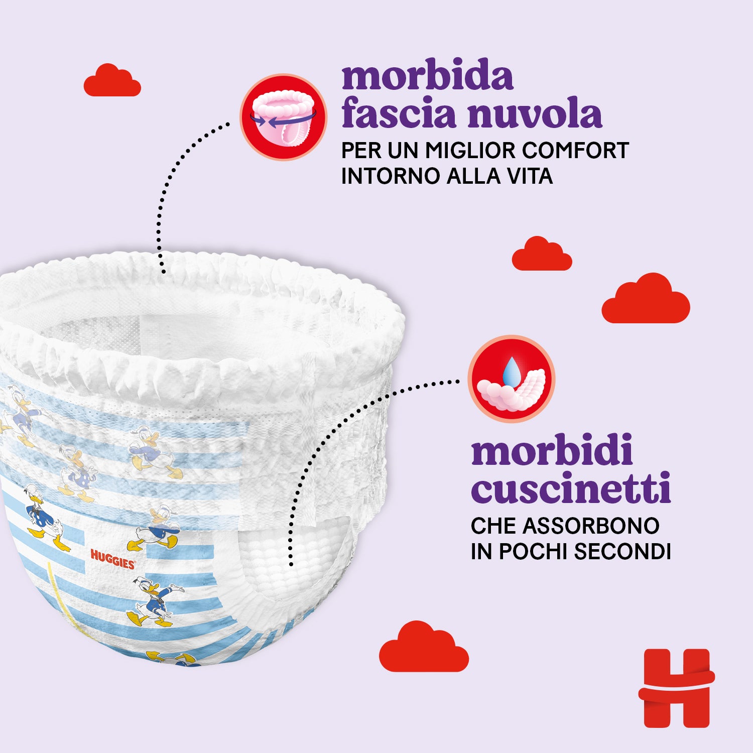 Huggies - Pannolini Little Movers Mutandina Gigapack Taglia 4