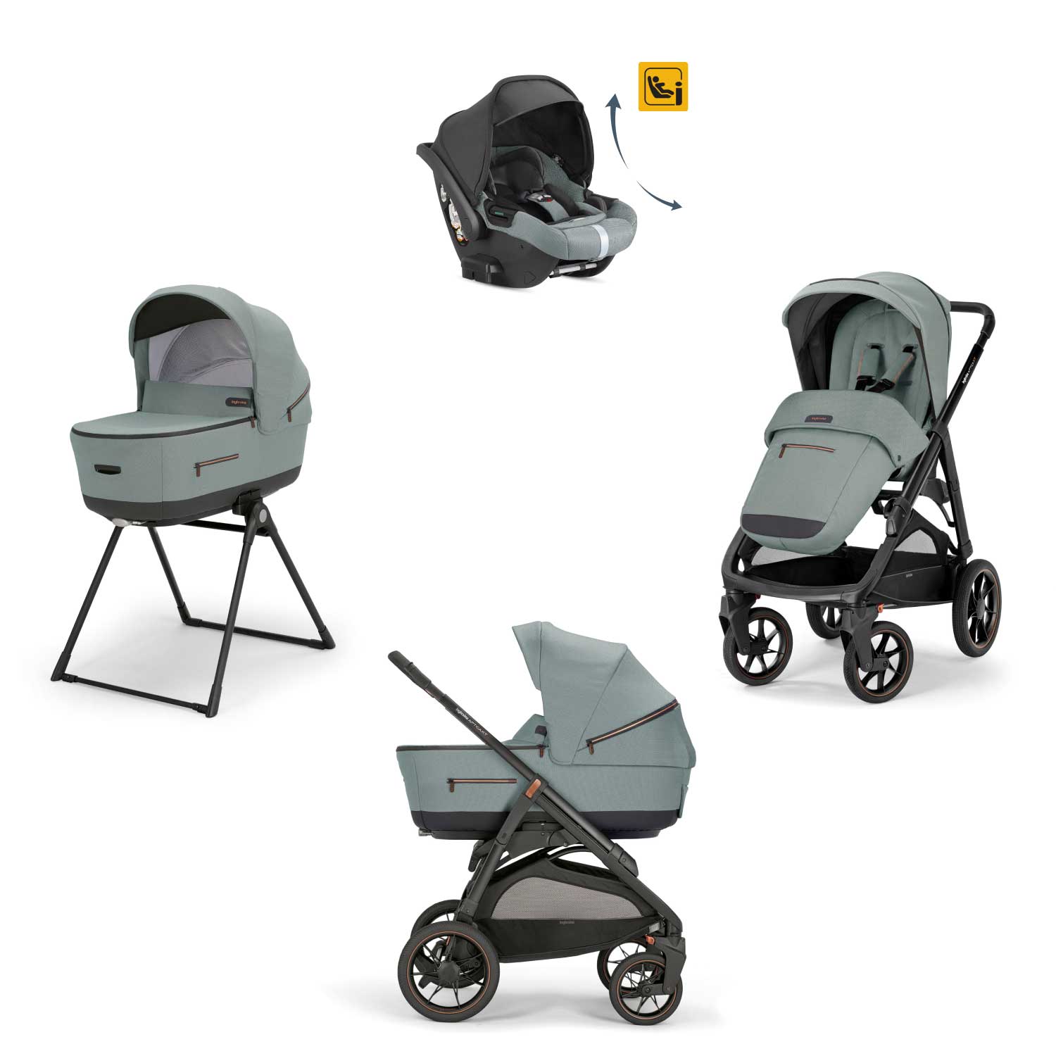 Inglesina - Trio Aptica XT Con Seggiolino Auto Darwin Recline