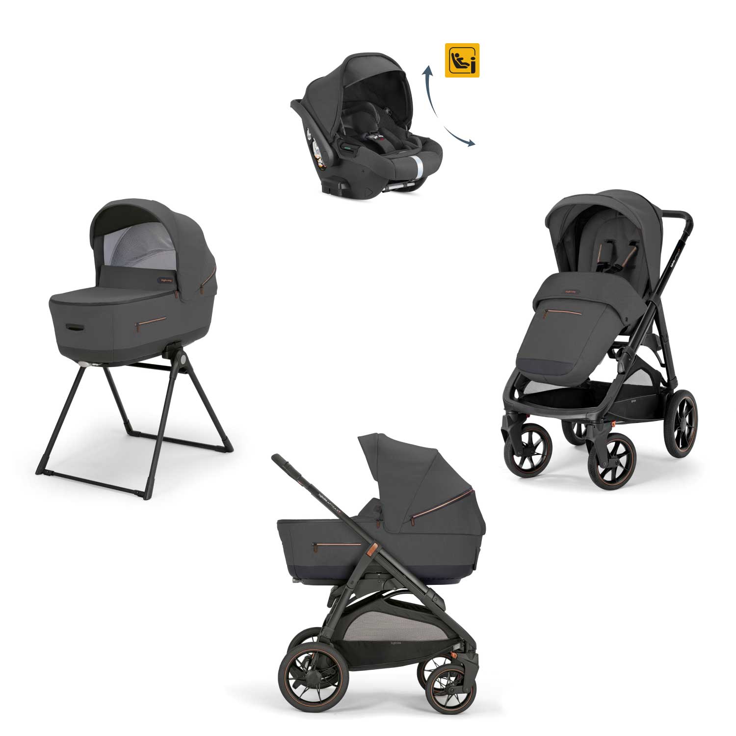 Inglesina - Trio Aptica XT Con Seggiolino Auto Darwin Recline