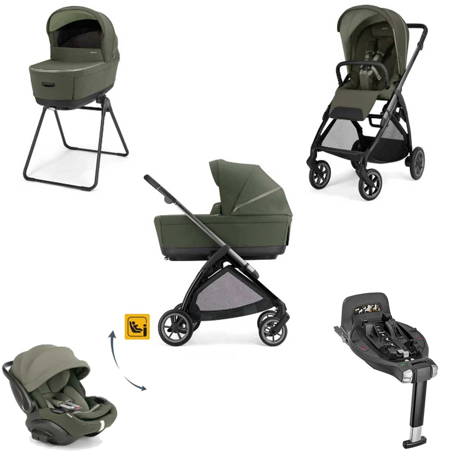 Inglesina - Trio Electa 2026 Con Darwin Evo Recline Isize+ Base Auto Darwin 360