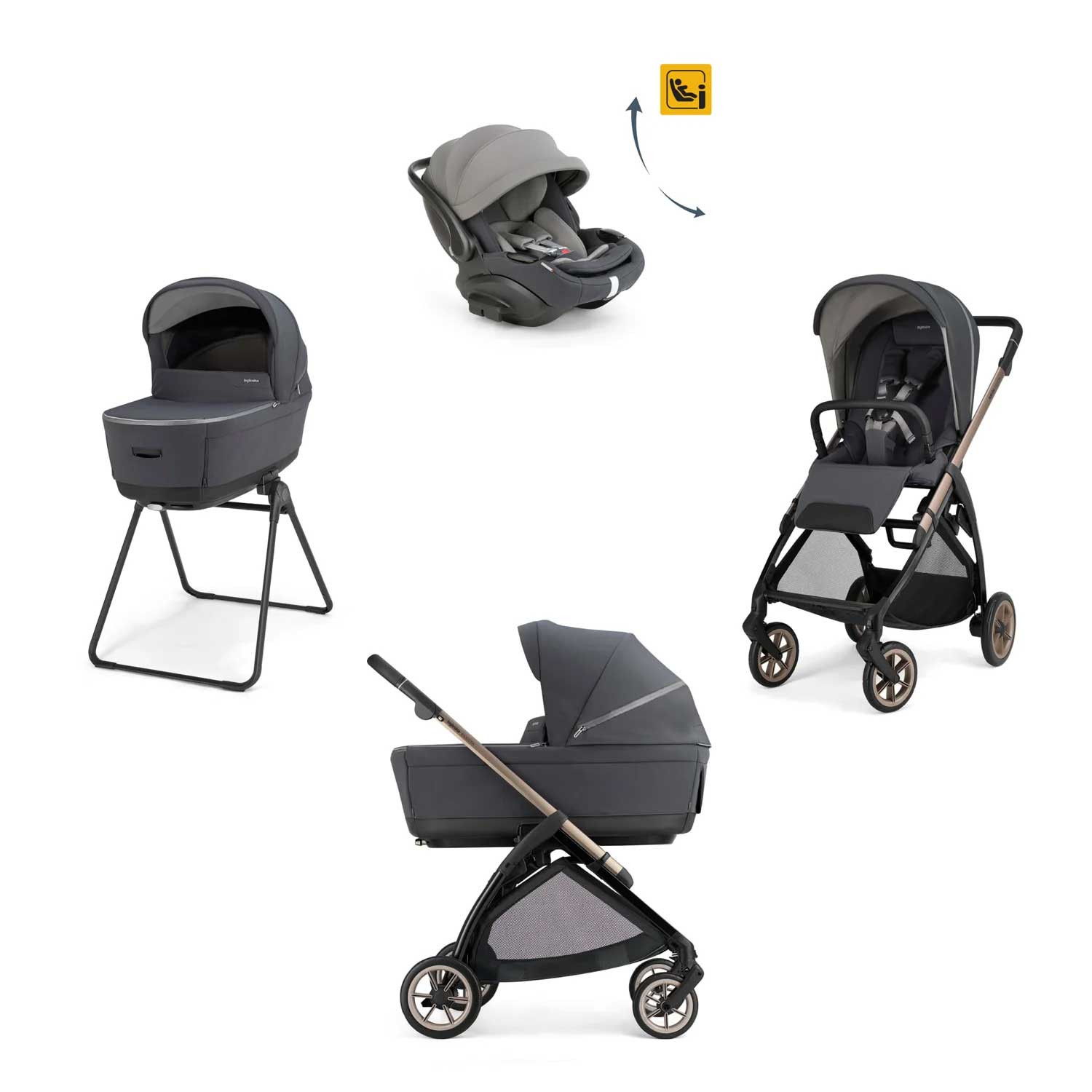 Inglesina - Trio Electa 2026 Con Seggiolino Auto Darwin Recline Evo Isize
