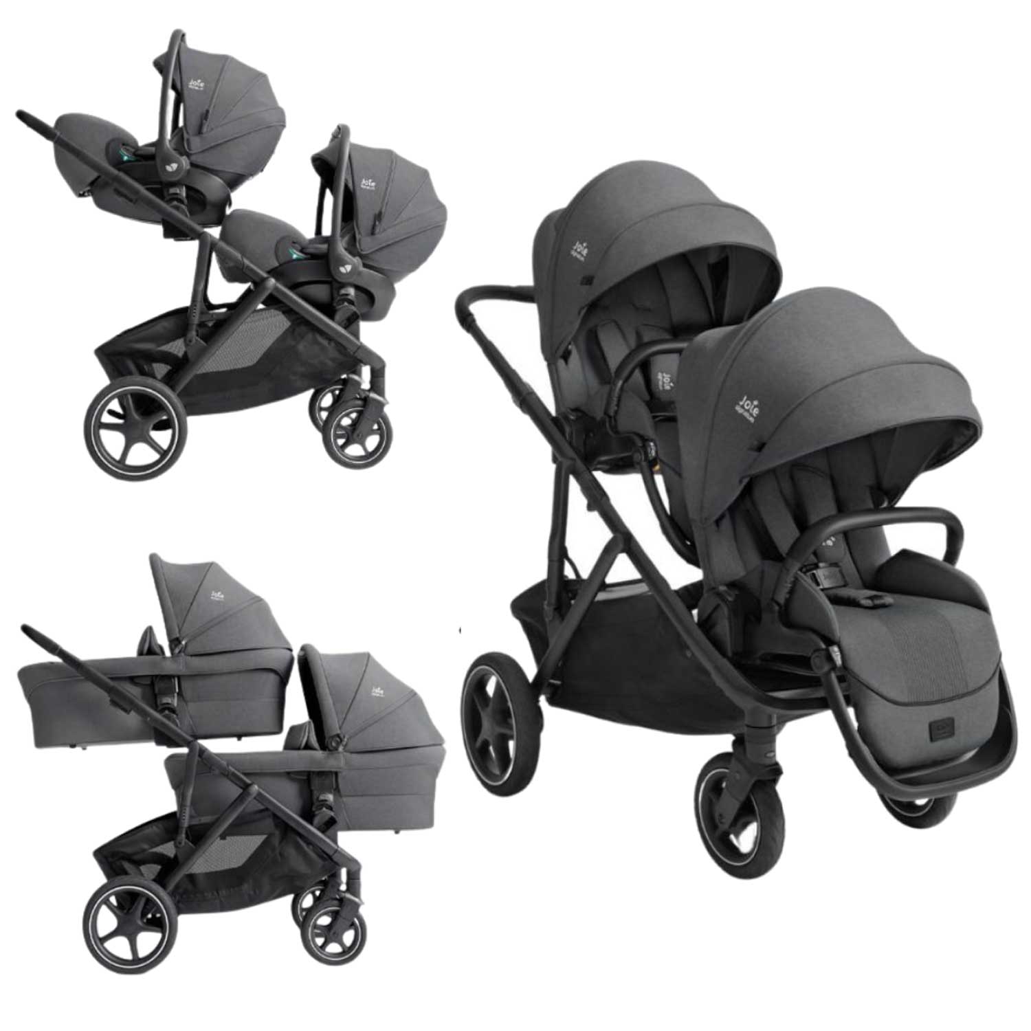 Joie Signature - Trio Gemellare Versiti con 2 sedute, 2 Ramble XL e 2 Sprint I size
