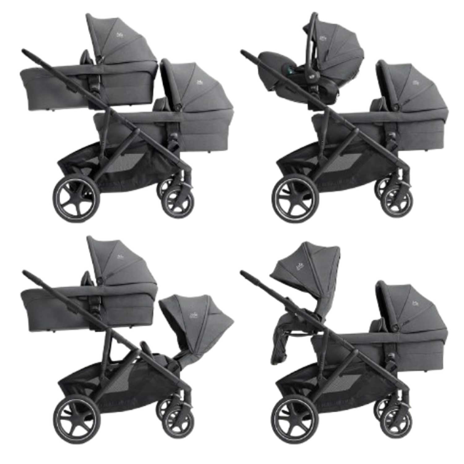 Joie Signature - Trio Gemellare Versiti con 2 sedute, 2 Ramble XL e 2 Sprint I size
