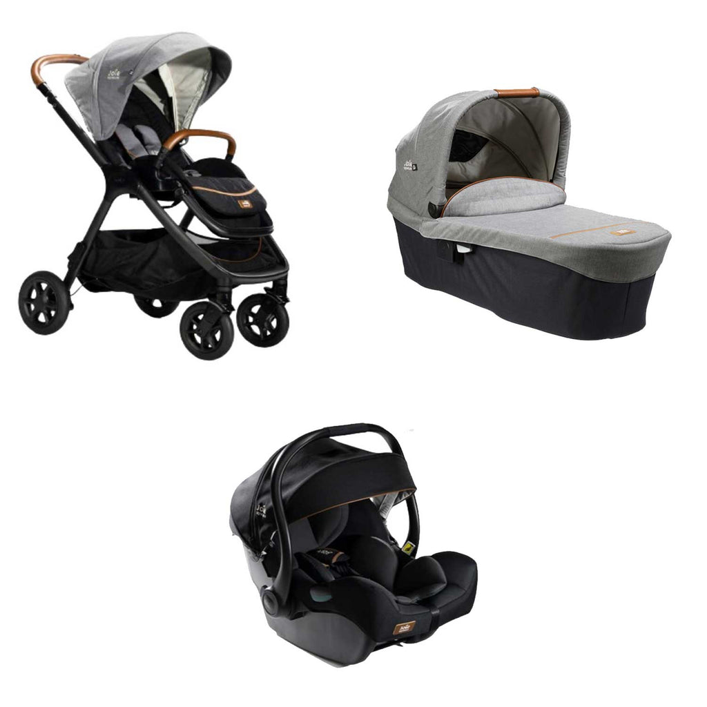 Joie - Trio Con Passeggino Finiti + Navicella Ramble  + Seggiolino Auto I Gemm