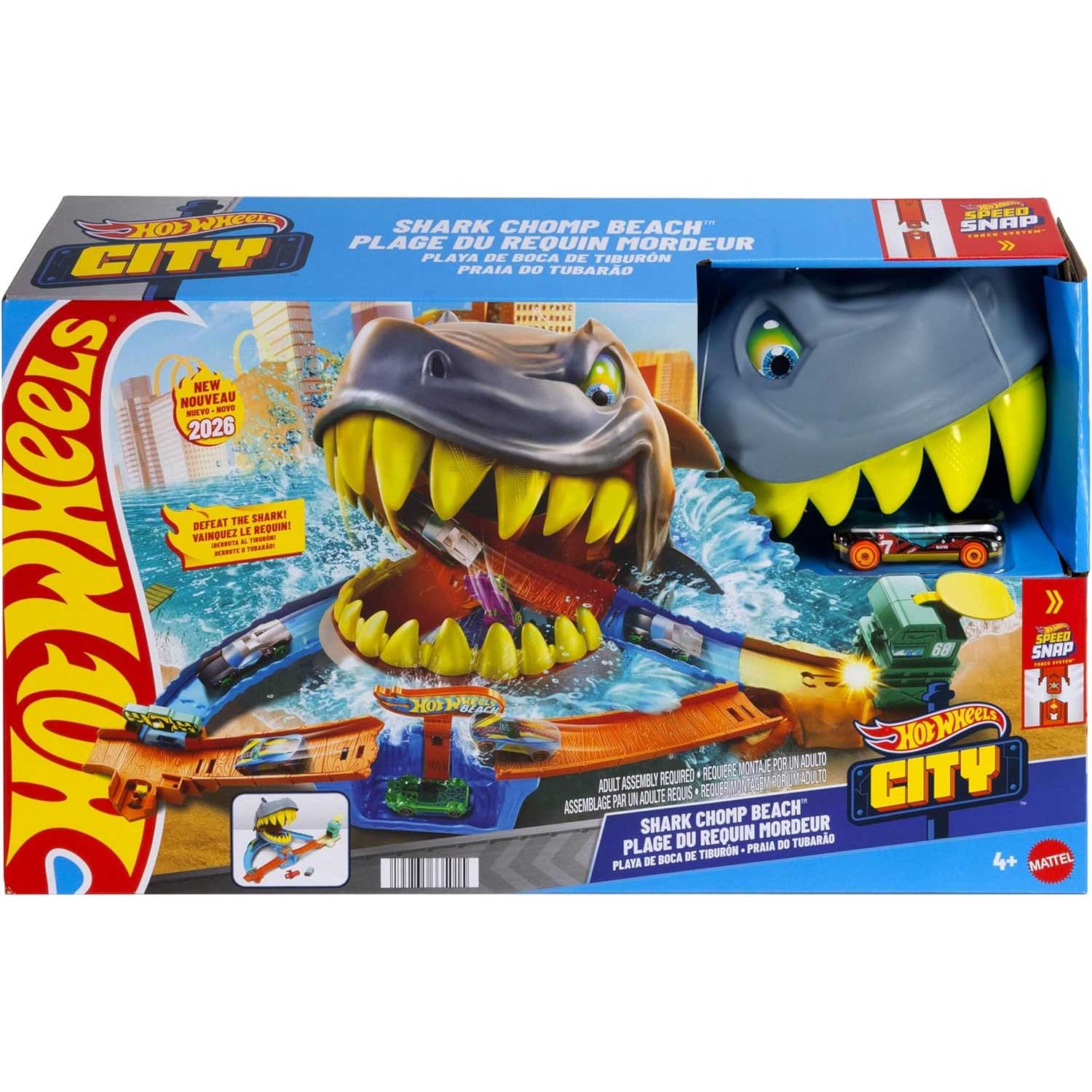Mattel - Hot Wheels Attacco Del Mega Squalo JHL96