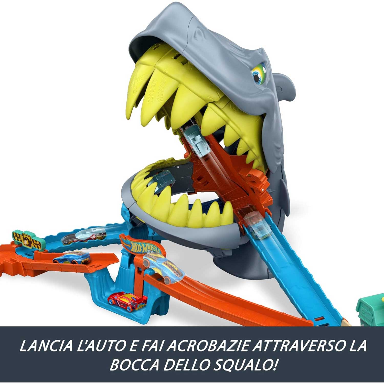 Mattel - Hot Wheels Attacco Del Mega Squalo JHL96