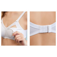Mysanity - Reggiseno Allattamento Cotone Preformato Coppa C Bianco
