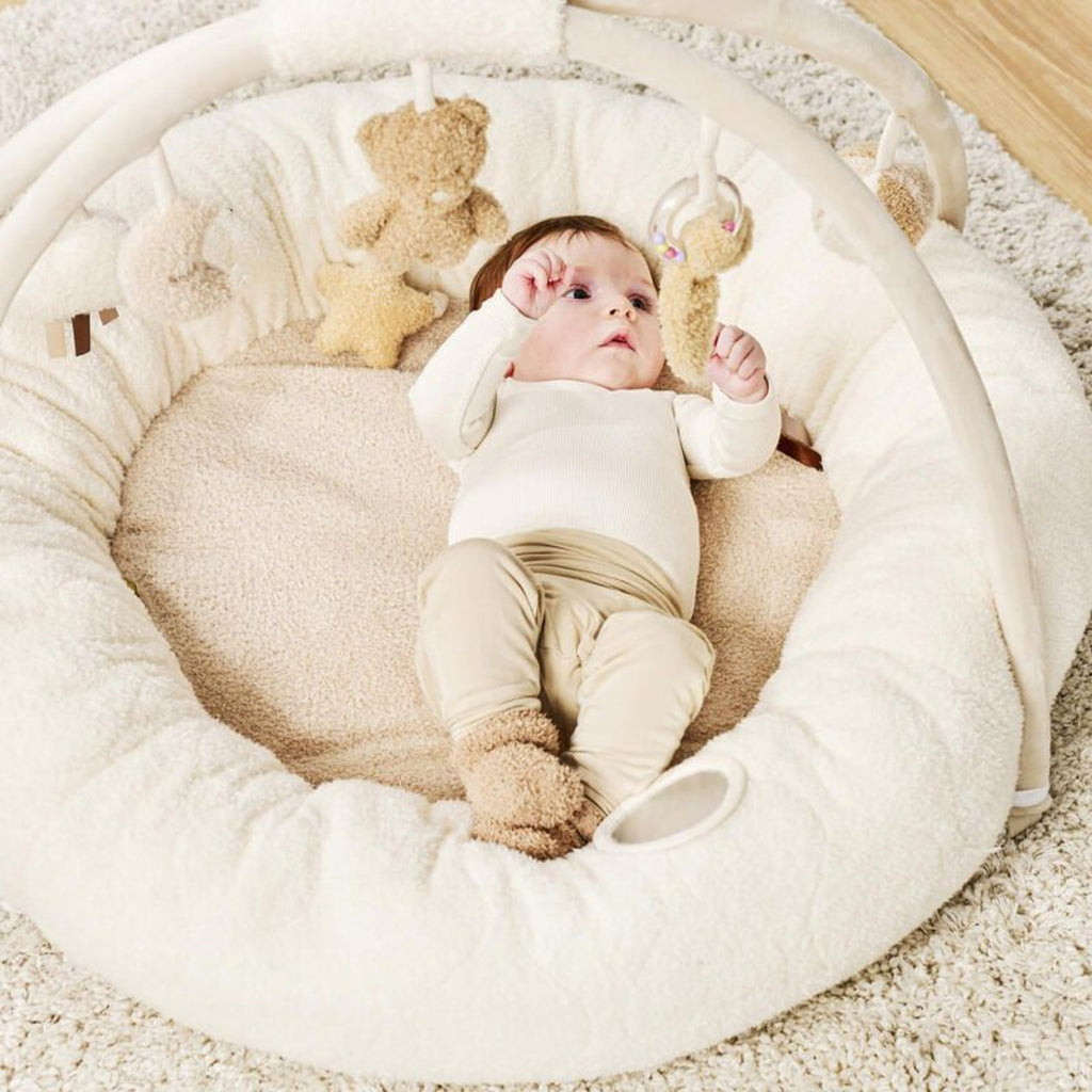 Nattou - Teddy Tappeto Pouf Panna Ps26 C