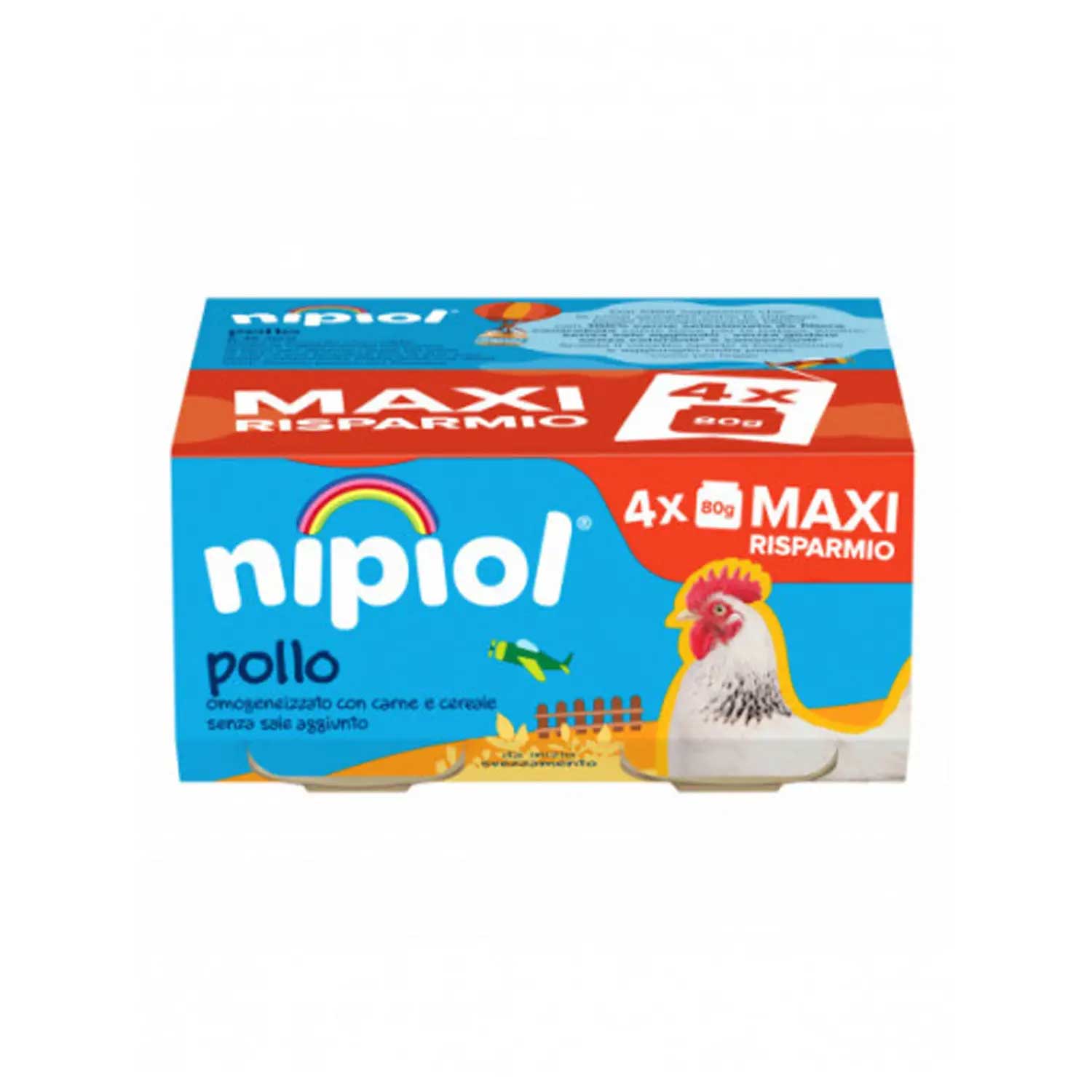 Nipiol - Omogeneizzato Carne Pollo: Confezione 4x80 gr