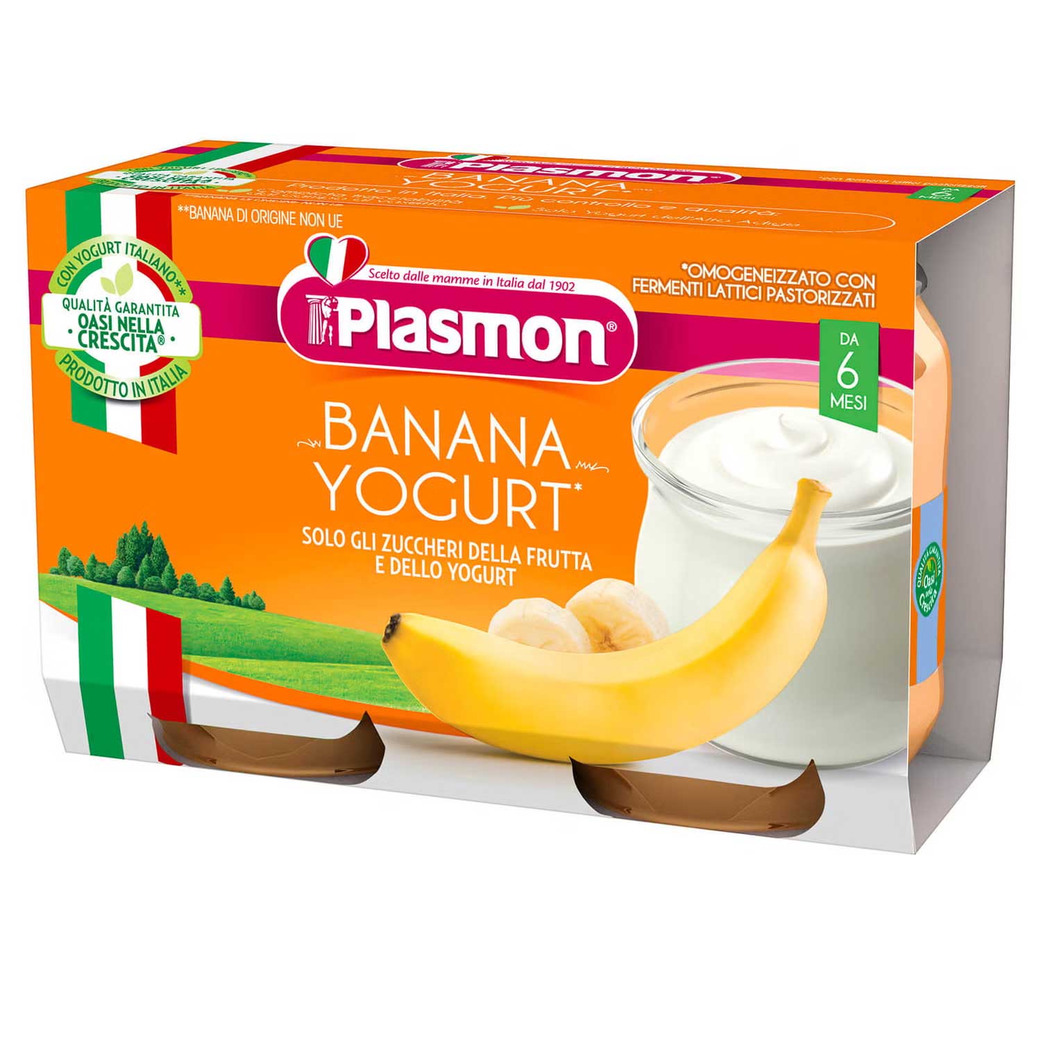 Plasmon - Omogeneizzato Yogurt Banana: Confezione 2x120gr