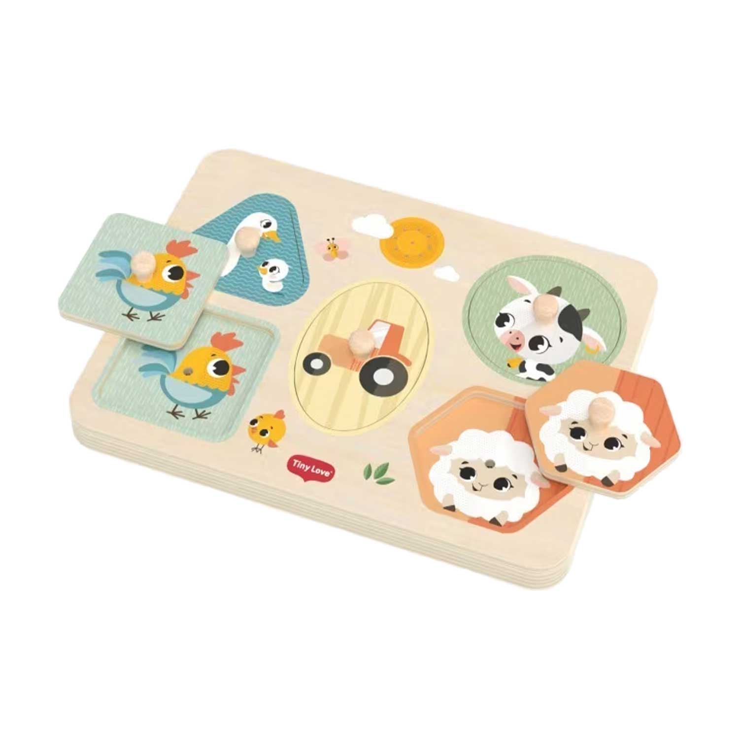 Tiny Love - Wooden Musical Puzzle Farmers