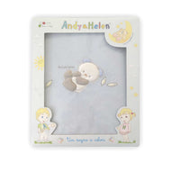 Andy &amp; Helen Embroidered Fleece Crib Blanket