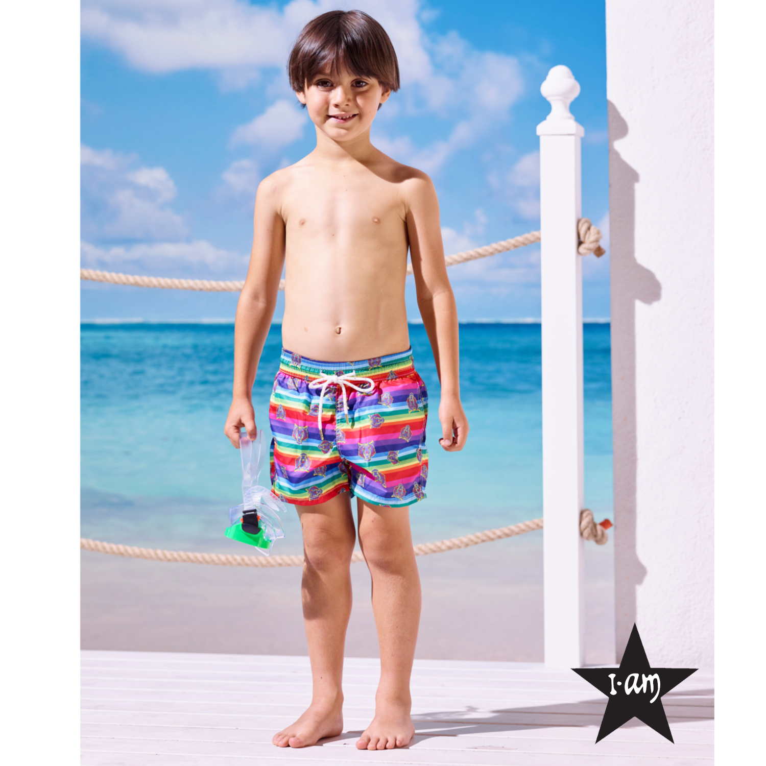 I Am Bikini - Costume Bermuda Tigri Bambino Junior
