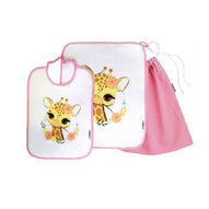 Siggi - Set Asilo Bimba 3pz Asciugamano Sacchetta Bavaglino